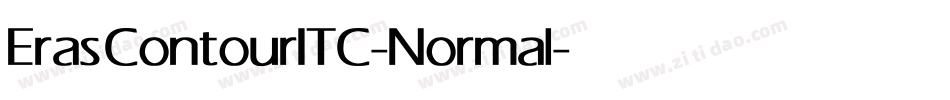 Eras ContourITC-Normal字体转换